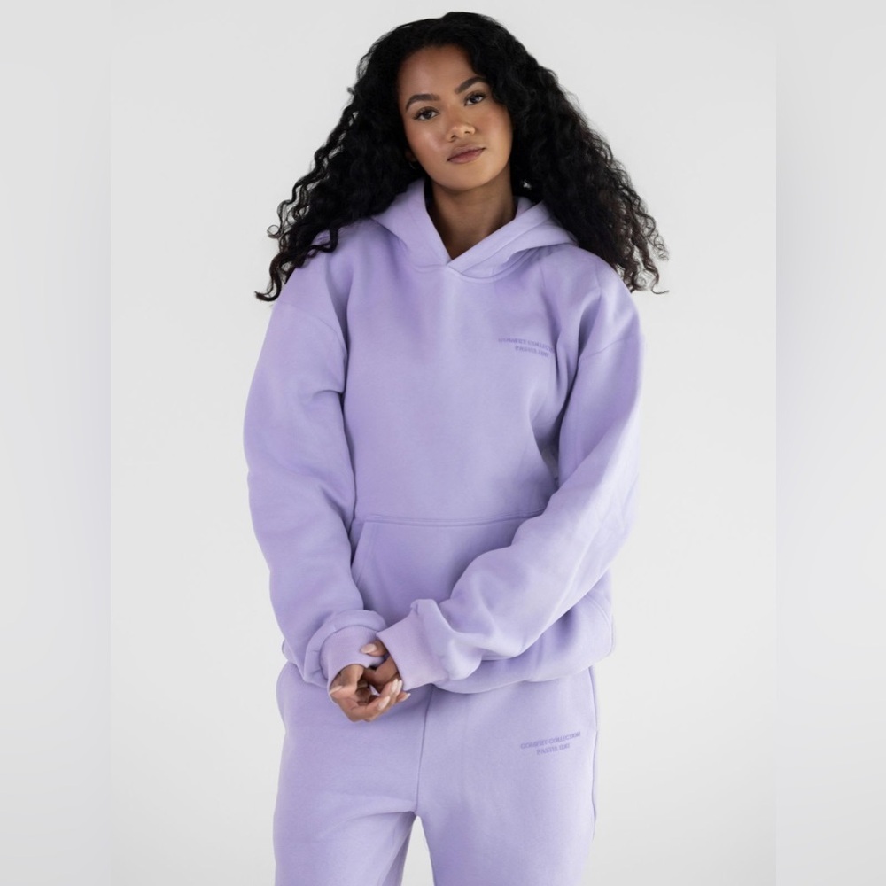 Comfrt Oversized Fit - Pastel Hoodie Lavender Large